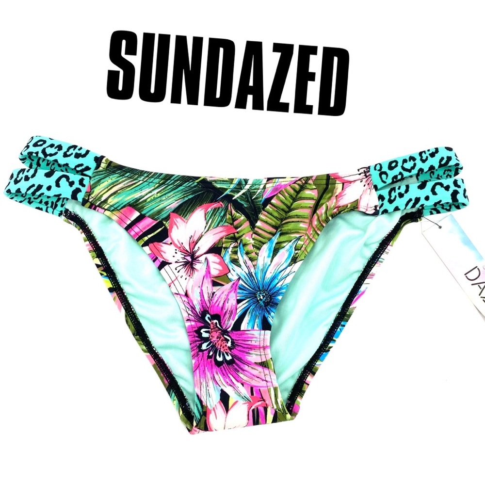 SUNDAZED Bikini Tropical Bikini bottom NWT